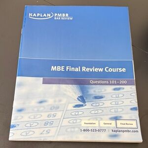 Kaplan PMBR Bar Review Blue Course Book